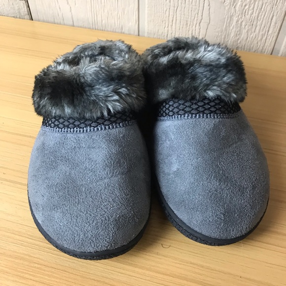 Isotoner Microsuede Addie Hoodback Ash Medium 8.5-9 - Picture 11 of 12